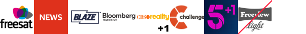 Arirang TV, BBC News HD, Blaze, Bloomberg TV, CBS Reality  1, Challenge, Channel 5 +1