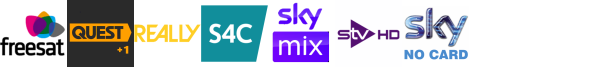 Quest HD, Quest Red, Quest Red +1, Really, S4C HD, Sky Mix, STV HD