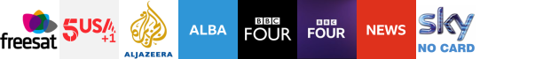 5USA +1, Al Jazeera English, Arirang TV, BBC Alba, BBC Four, BBC Four HD, BBC News HD