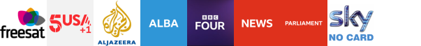 5USA +1, Al Jazeera English, Arirang TV, BBC Alba HD, BBC Four HD, BBC News HD, BBC Parliament