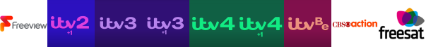 ITV2 +1, ITV3, ITV3 +1, ITV4, ITV4 +1, ITVBe, Legend