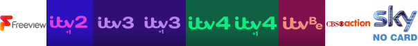 ITV2 +1, ITV3, ITV3 +1, ITV4, ITV4 +1, ITVBe, Legend