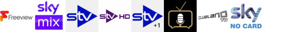 Sky Mix, STV (SD) , STV HD , STV+1 , Talking Pictures TV, That's 90s, That's TV (UK)