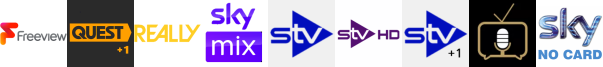 Quest Red, Really, Sky Mix, STV (SD) , STV HD , STV+1 , Talking Pictures TV