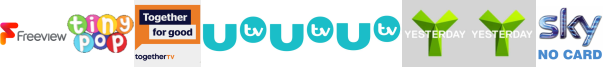 Tiny Pop, Together TV, UTV (SD) , UTV +1 , UTV HD , Yesterday, Yesterday +1