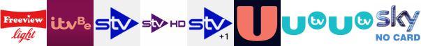 ITVBe, STV (SD) , STV HD , STV+1 , U&Eden, UTV (SD) , UTV +1 