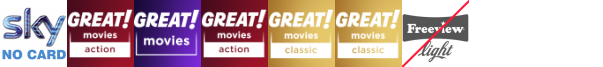 GoodNews TV, GREAT! action, GREAT! movies, Great! Movies Action  1 , GREAT! romance, GREAT! romance mix, Heart 80s