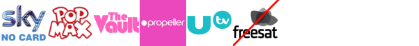 That's 80s, Tiny Pop +1 , Trace  Vault, Trace Hits, Travelxp HD, UTV HD , W +1