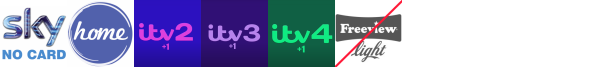 Heart 90s, HGTV, HGTV +1, HGTV Ireland, ITV2 +1, ITV3 +1, ITV4 +1