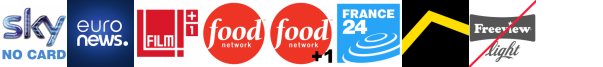 EuroNews English, Film4 +1, Food Network, Food Network +1, Foodxp, FRANCE 24 (in English), FreeSports