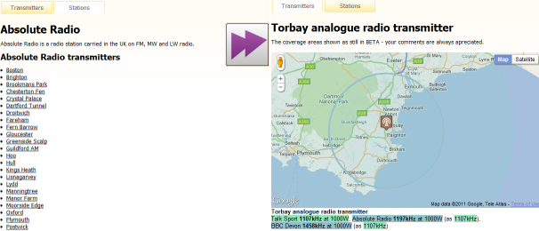 Another beta - FM, LW and MW radio transmitters section | free and easy