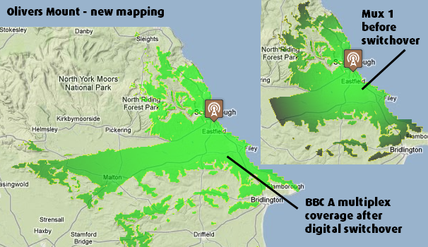 Olivers mount transmitter as an example of new maps