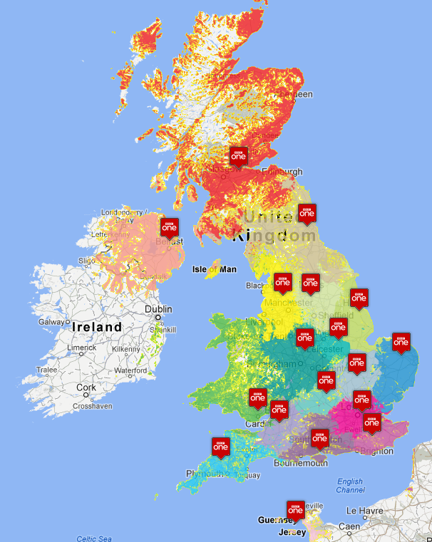 Itv Regions Map 