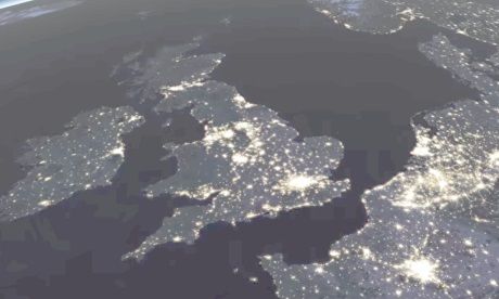 UK from space  Photograph: NASA