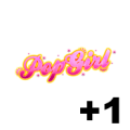 PopGirl +1 logo